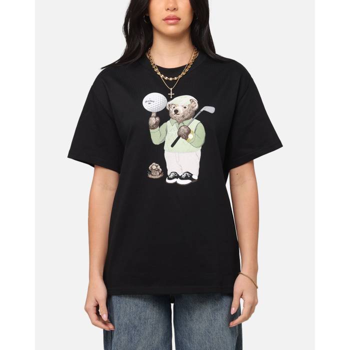 Market 【 Par 5 Bear T-Shirt Womens Black 】 プルオーバー レディース 黒いこと 黒いこと