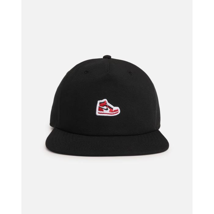 ナイキ ジョーダン Jordan 【 Jumpman Pro Sneaker Patch Structured Snapback Mens Black 】 Jumpman ジャンプマン プロ 靴 スニーカー Snapback スナップバック バッグ メンズ 黒色 ブラック