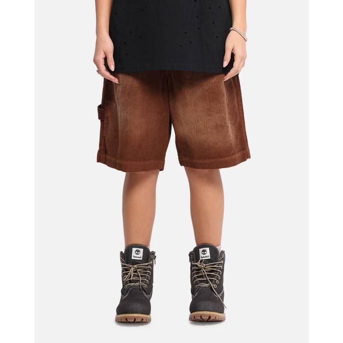 Xxiii 【 Corduroy Wash Jorts Womens Brown 】 コール天 レディース 赤銅色 赤銅色