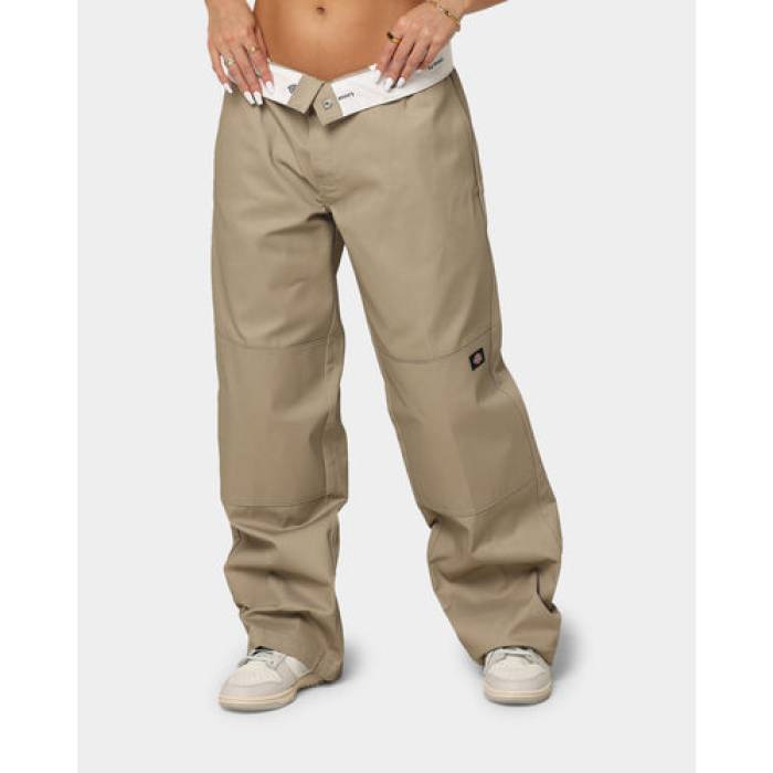 ディッキーズ Dickies 【 Loose Double Knee Work Pants Womens Khaki 】 レディース カーキ
