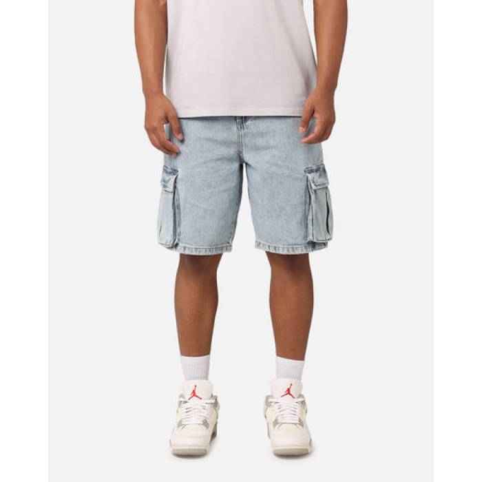 Saint Morta 【 Denim Cargo Shorts M Mens Light Blue Deni 】 ジーンズ 積貨委託貨物 さる股引き メンズ 青味 青み