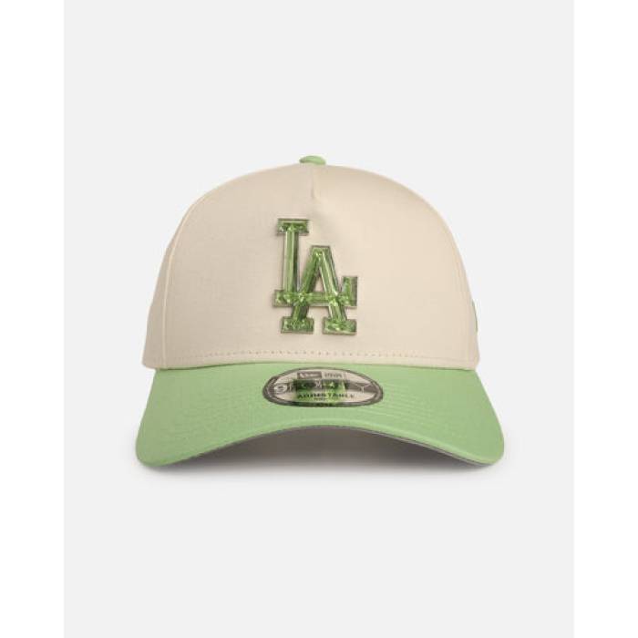 ニューエラ New Era 【 Los Angeles Dodgers 'Jelly Crystals Collection' 9Forty A-Frame Snapback Chrome White/ Womens Green 】 ドジャース Snapback スナップバック バッグ レディース green 緑・グリーン