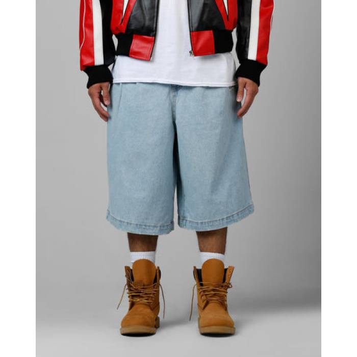 Loiter 【 3 Quarter Shorts Mens Light Wash 】 さる股引き メンズ