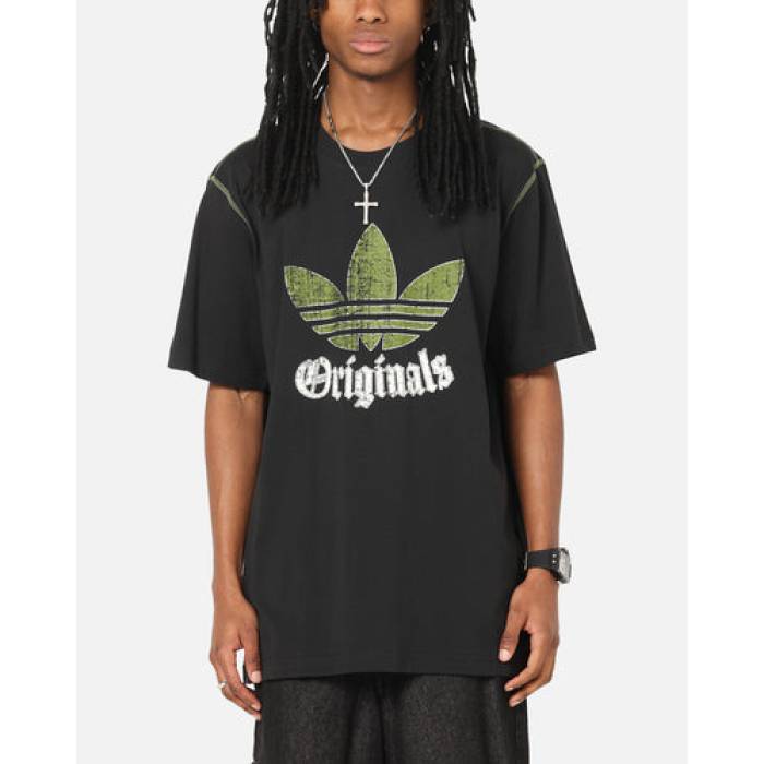 アディダス Adidas 【 Graphic T-Shirt Mens Black 】 グラフィック ティーシャツ メンズ 黒いこと 黒いこと