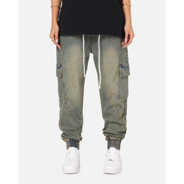 Saint Morta 【 Rodeo Denim Joggers Womens Dirty Blue 】 デニム ジョガーパンツ レディース 青色 ブルー|スニケス