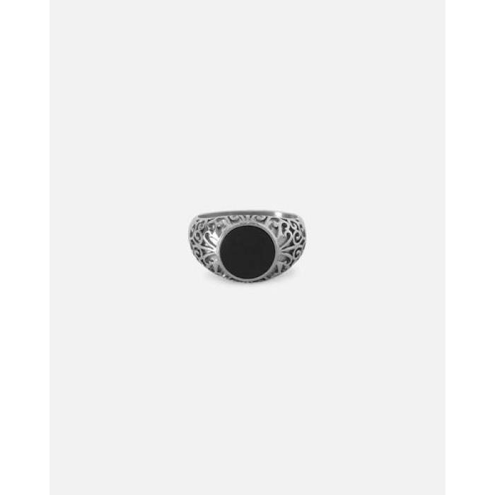 Saint Morta 【 Onyx Round Ring Mens White Gold 】 メンズ 白いこと 白いこと ゴールド