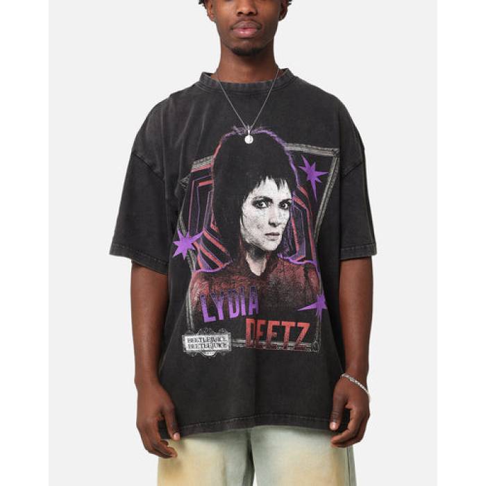 73Studio 【 X Beetlejuice Lydia Vintage T-Shirt Mens Black Acidwash 】 vintage ビンテージ・ヴィンテージ Tシャツ メンズ 黒色 ブラック|スニケス