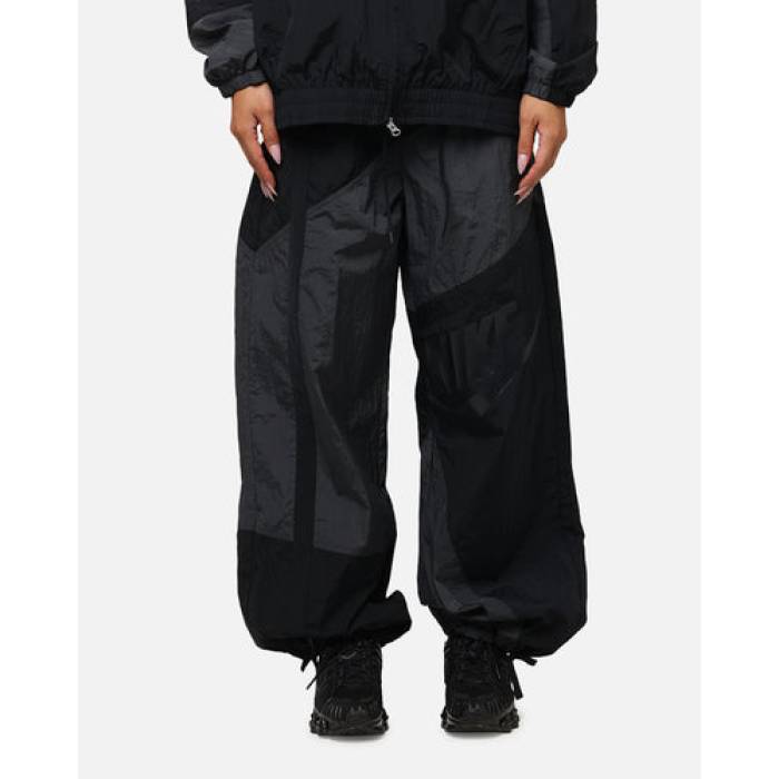 ナイキ Nike 【 Sportswear Mid-Rise Street Woven Open-Hem Pants K Womens Anthracite/Blac 】 street ストリート Woven ウーブン レディース