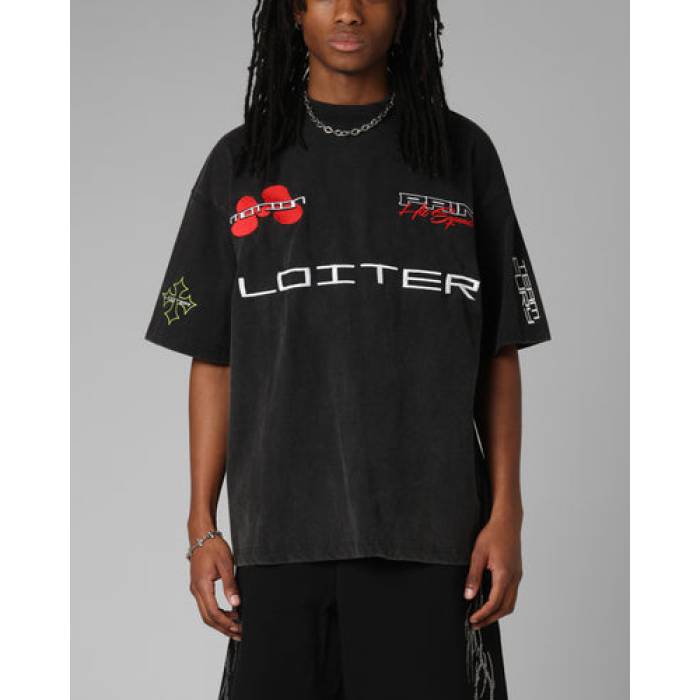 Loiter 【 Racing Premium T-Shirt Mens Charcoal 】 Premium プレミアム Tシャツ メンズ チャコール