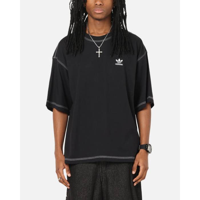 アディダス Adidas 【 Essentials T-Shirt Mens Black 】 ティーシャツ メンズ 黒いこと 黒いこと メンズファッション-トップス