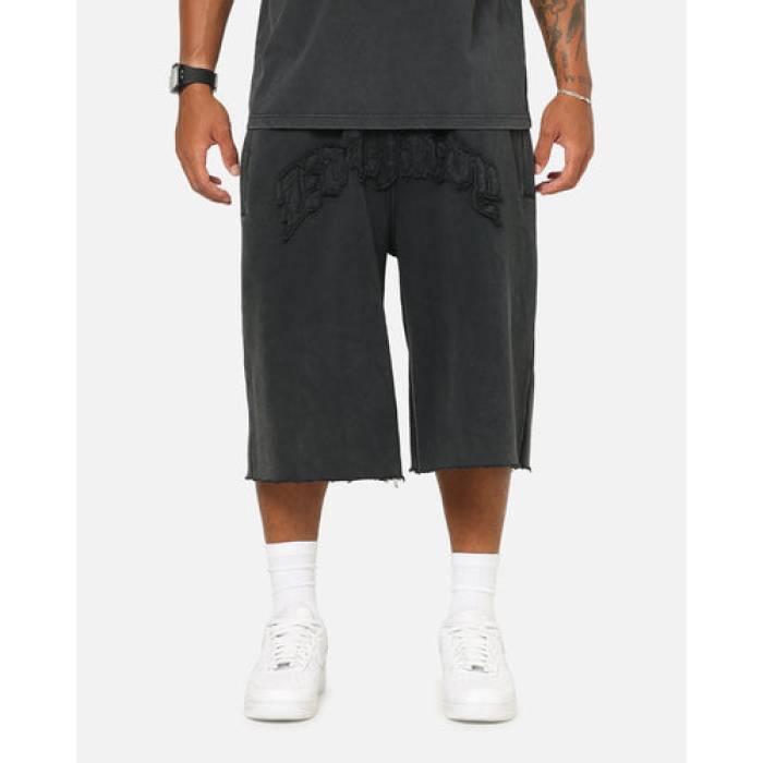 エドハーディー Ed Hardy 【 Double Dragon Applique Shorts Mens Black 】 ドラゴン ショーツ メンズ 黒色 ブラック