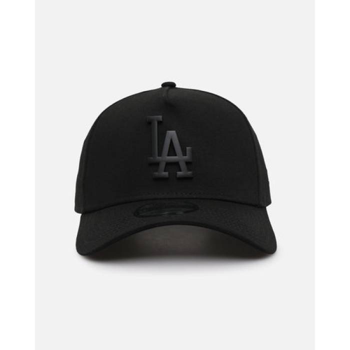 ニューエラ New Era 【 Los Angeles Dodgers 'Metal Badge' 9Forty A-Frame Snapback Mens Black/Black 】 ドジャース Snapback スナップバック バッグ メンズ 黒色 ブラック
