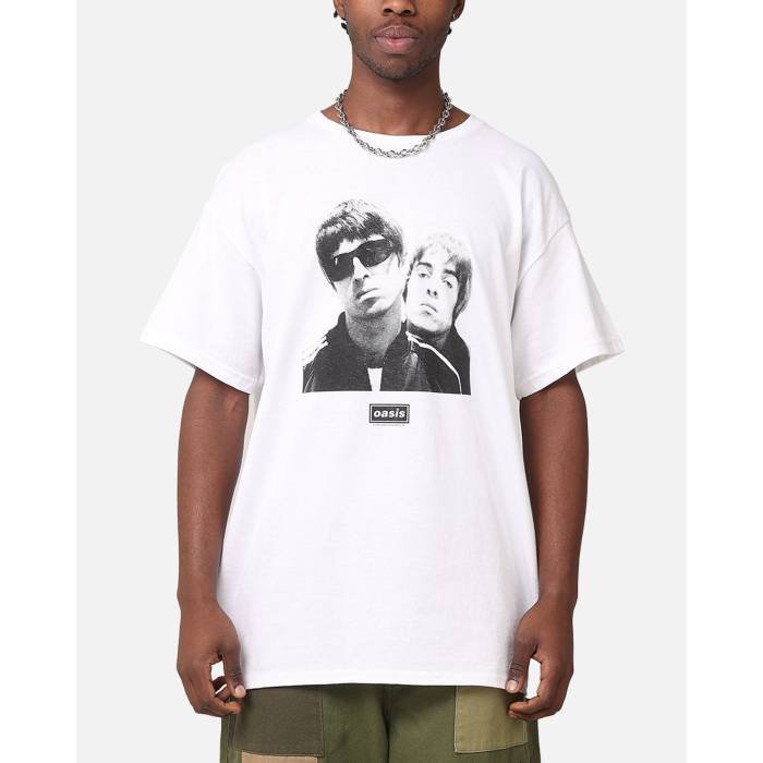 オアシス Oasis 【 Photo T-Shirt Mens White 】 プルオーバー メンズ 白いこと 白いこと