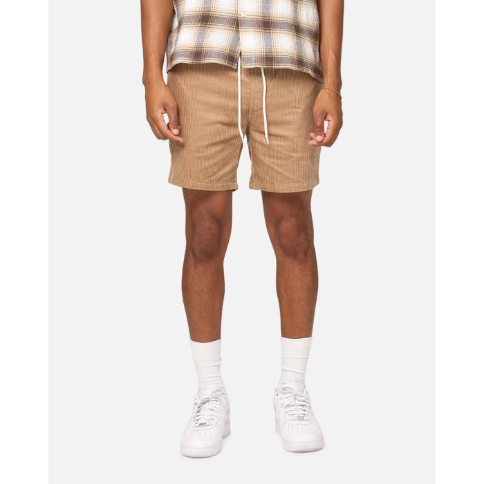 Xxiii 【 Riven Corduroy Shorts Mens Sand 】 コール天 さる股引き メンズ 砂色・沙子
