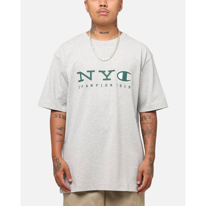 チャンピオン Champion 【 Rochester Graphic T-Shirt Mens Grey 】 グラフィック Tシャツ メンズ 灰色 グレー