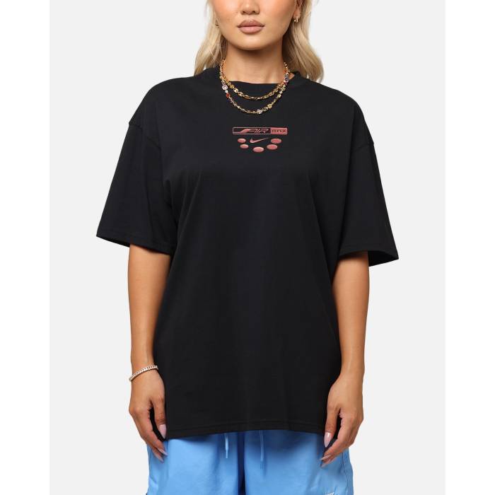 ナイキ Nike 【 Sportswear Max90 Air Max Day 2 T-Shirt Womens Black 】 マックス ティーシャツ レディース 黒いこと 黒いこと Tシャツ・カットソー-レディースファッション-トップス