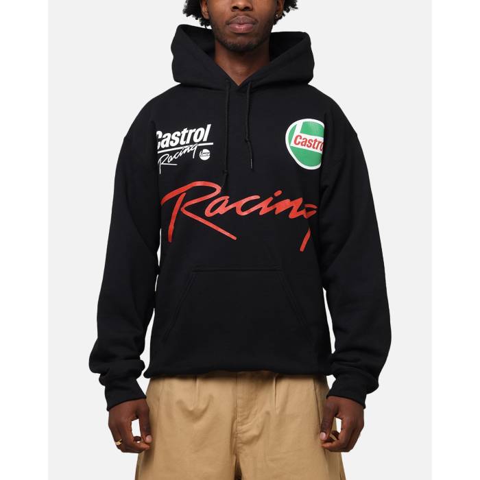 Castrol 【 Hoodie Mens Black 】 フーディー パーカー メンズ 黒色 ブラック