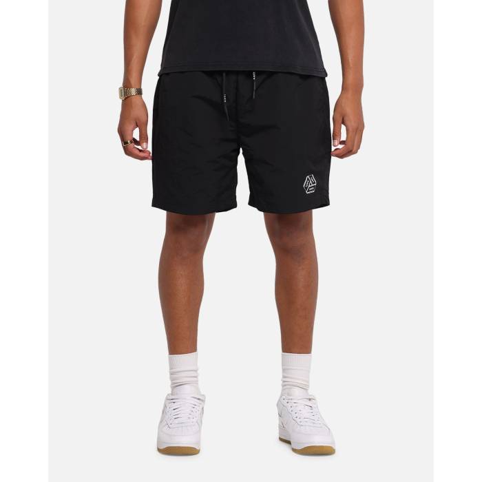 The Anti Order 【 Reverse Logo Nylon Shorts Mens Black 】 意趣晴らし ロゴタイプ ナイロン さる股引き メンズ 黒いこと 黒いこと