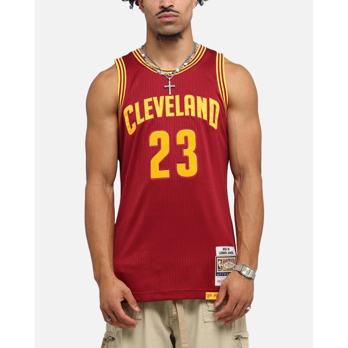 ミッチェル&ネス Mitchell & Ness 【 Cleveland Cavaliers Lebron James 2015 Dark Jersey Mens Burgundy 】 クリーブランド キャバリアーズ Lebron レブロン ジェームズ ジャージ メンズ ワイン色・バーガンディー