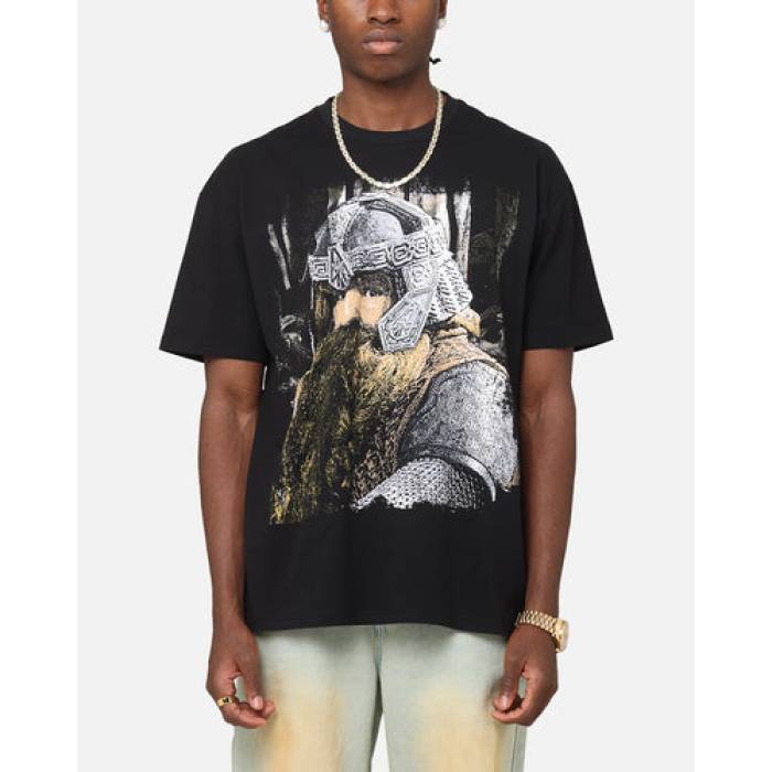 American Thrift 【 X The Lord Of The Rings Gimli Heavy T-Shirt Mens Black 】 輪っか プルオーバー メンズ 黒いこと 黒いこと