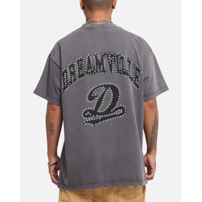 Dreamville 【 Stars T-Shirt Mens Vintage Grey 】 スターズ プルオーバー メンズ vintage ビンテージ・ヴィンテージ 薄墨色 薄墨色