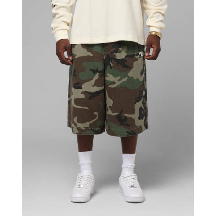 Loiter 【 3 Quarter Shorts Mens Woodland Camo 】 さる股引き メンズ ウッドランド 合鴨柄