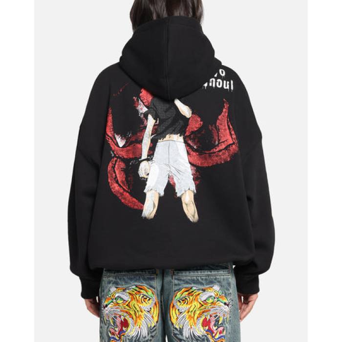 Goat Crew 【 X Tokyo Ghoul Kaneki Premium Hoodie Womens Black 】 Premium 割り増し金 フーディー パーカー レディース 黒いこと 黒いこと