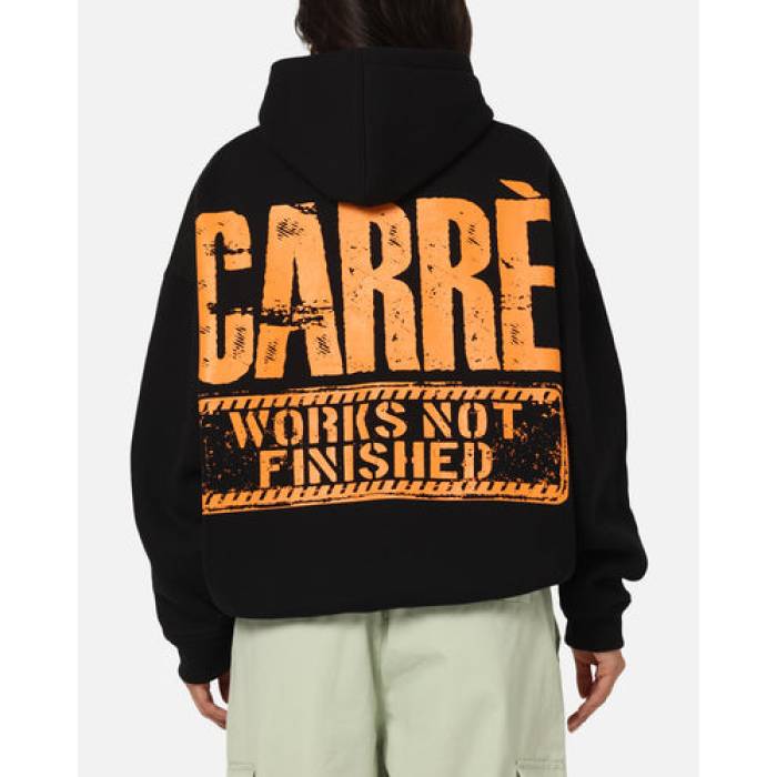Carre 【 Trenches Hoodie Womens Black 】 フーディー パーカー レディース 黒いこと 黒いこと
