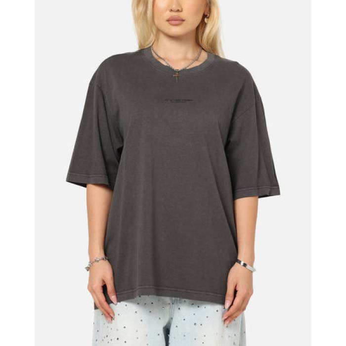 ジースター G-Star 【 Overdyed Center Chest Boxy T-Shirt Womens Black 】 プルオーバー レディース 黒いこと 黒いこと