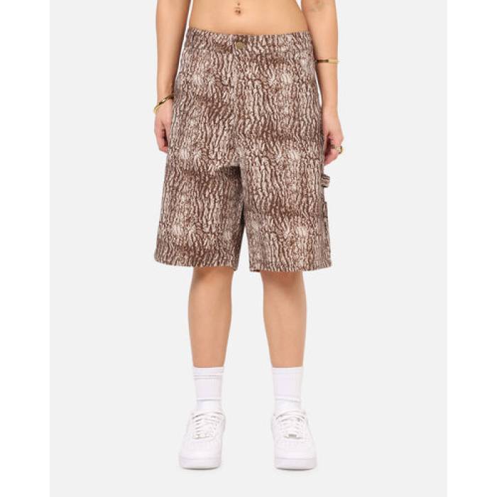 Carre 【 Carpenter Jorts Womens Tree Bark 】 レディース