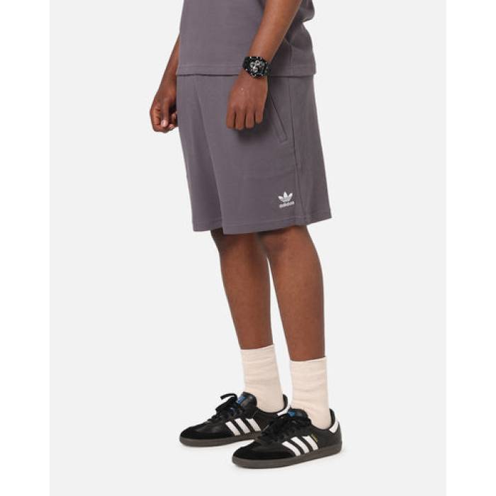 アディダス Adidas 【 Trefoil Essentials Waffle Shorts Mens Grey Strata 】 トレフォイル ワッフル ショーツ メンズ 灰色 グレー｜スニケス