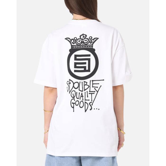 S Double 【 Crown Dot T-Shirt Womens White 】 Tシャツ レディース 白色 ホワイト｜スニケス