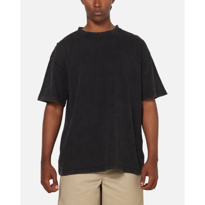 American Thrift 【 New Standard T-Shirt Mens Black Acidwash 】 standard 標準尺度 プルオーバー メンズ 黒いこと 黒いこと
