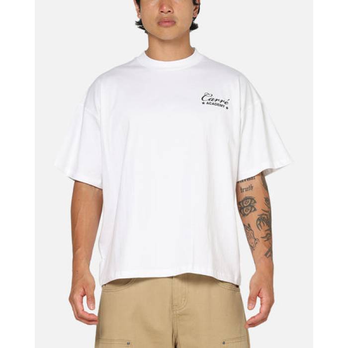 Carre 【 Star Academy T-Shirt Mens White 】 翰林院 ティーシャツ メンズ 白いこと 白いこと
