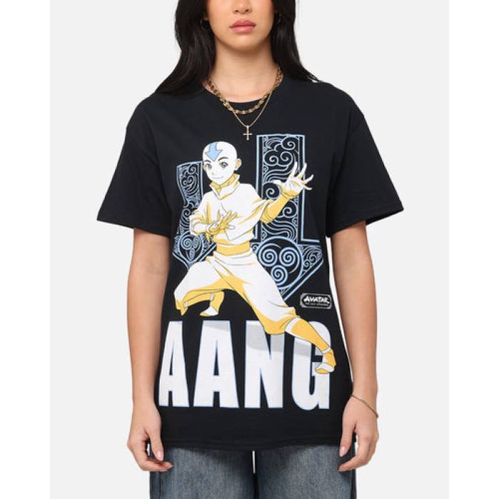 73Studio 【 X Avatar: The Last Airbender Aang Arrows T-Shirt Womens Black 】 ティーシャツ レディース 黒いこと 黒いこと
