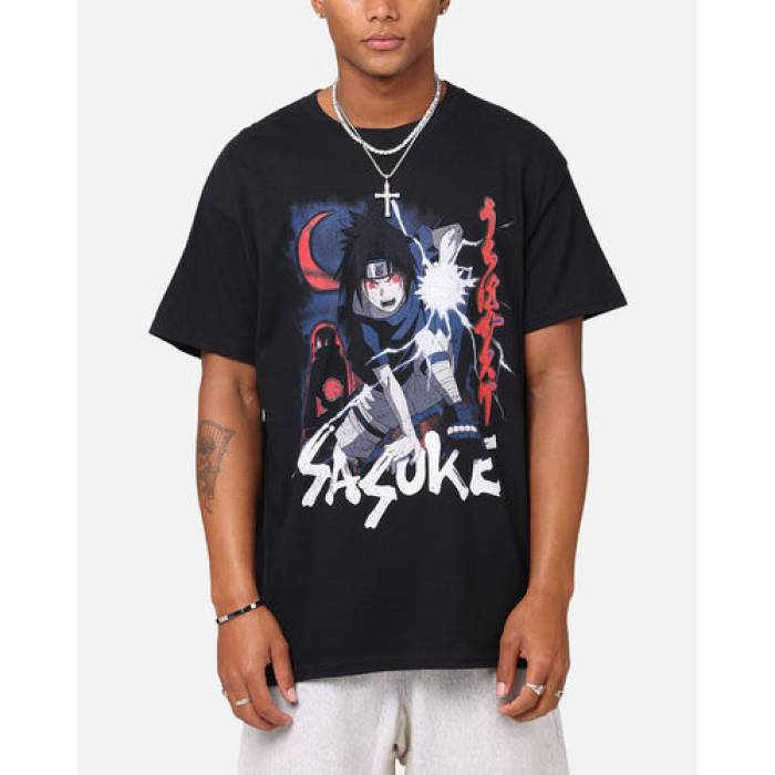 Goat Crew 【 X Naruto Sasuke Premium Vintage T-Shirt Mens Black 】 Premium 割り増し金 vintage ビンテージ・ヴィンテージ ティーシャツ メンズ 黒いこと 黒いこと
