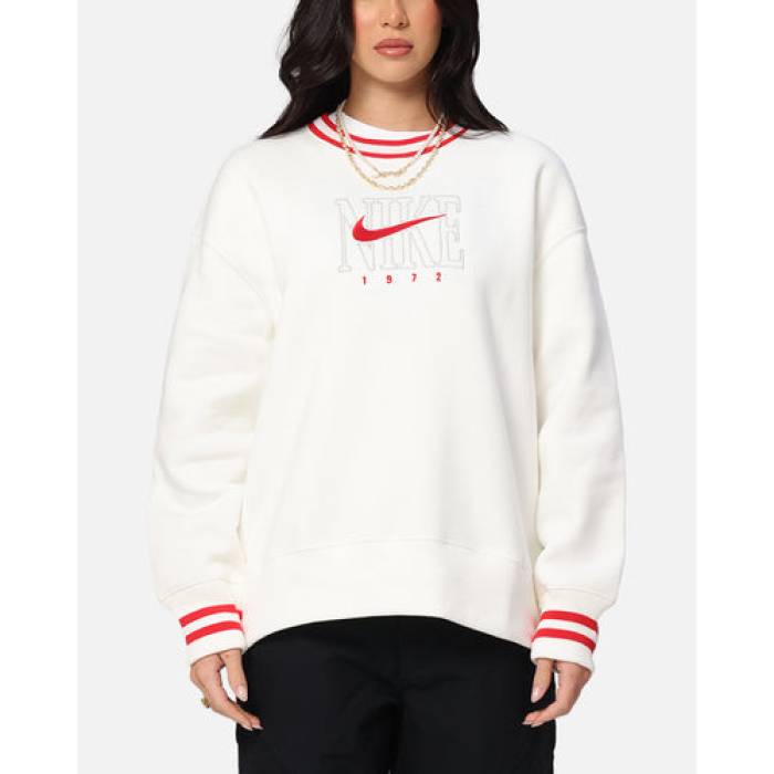 ナイキ Nike 【 Sportswear Phoenix Oversized Graphic Fleece Sweatshirt Womens Sail 】 アリゾナ州の州都 グラフィック フリース 流汗 調教師 レディース