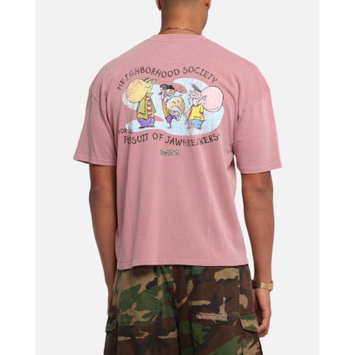 73Studio 【 X Cartoon Network Ed Edd N Eddy Box Logo Vintage T-Shirt Mens Coral 】 ボックス席 ロゴタイプ vintage ビンテージ・ヴィンテージ プルオーバー メンズ