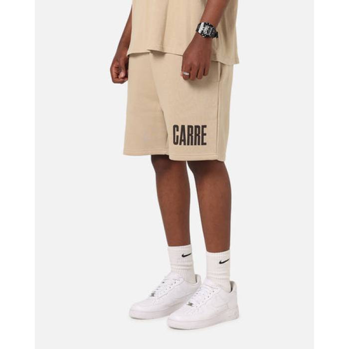 Carre 【 Premium Essentials Sweat Shorts Mens Light Brown 】 Premium プレミアム Sweat スウェット ショーツ メンズ 茶色 ブラウン