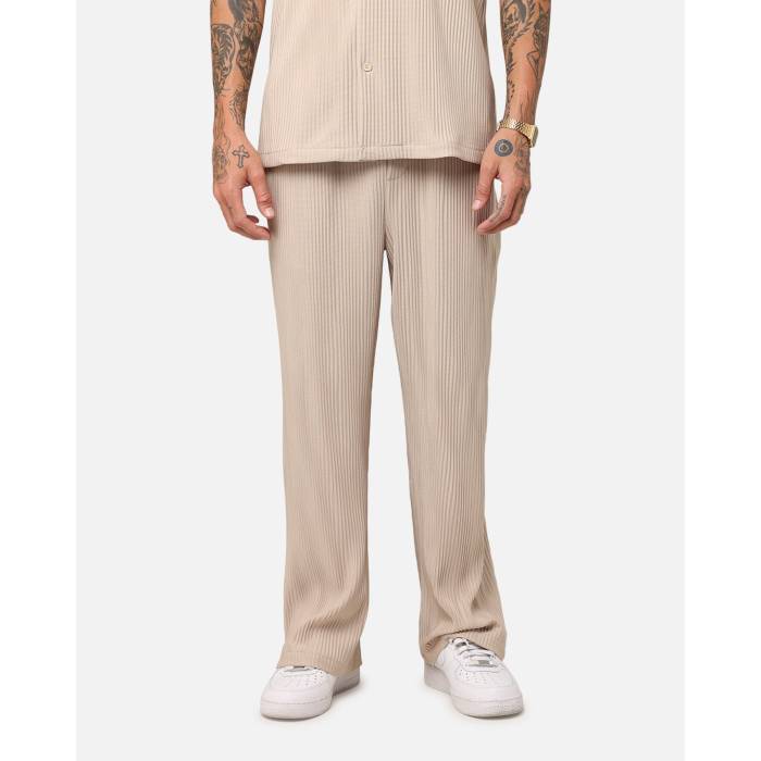 Xxiii 【 Pleated Pants Mens Tan 】 メンズ