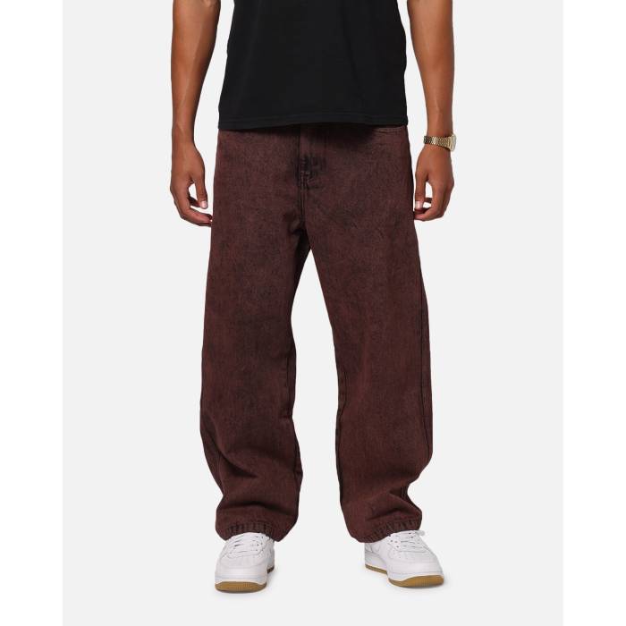 X-Large 【 Bull Denim 91 Pant Mens Burgundy 】 デニム パンツ メンズ ワイン色・バーガンディー