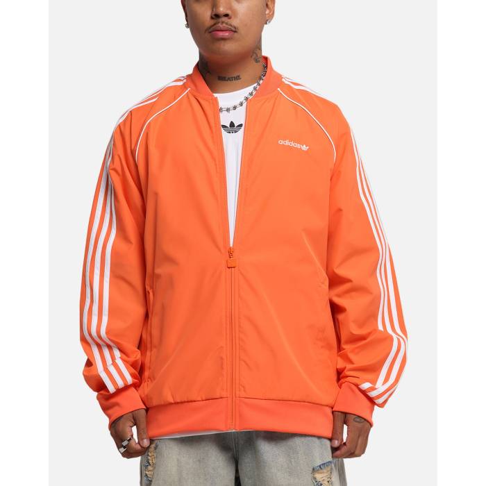 アディダス Adidas 【 Archive Track Jacket Mens Orange 】 トラック Jacket ジャケット メンズ orange 橙・オレンジ
