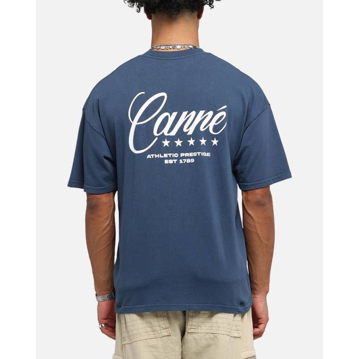 Carre 【 Script T-Shirt Mens Navy 】 台本 プルオーバー メンズ 紺色 米国海軍