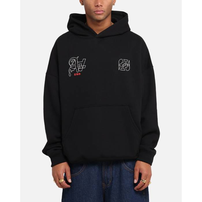 The Anti Order 【 Arcade Boxy Hoodie Mens Black 】 フーディー パーカー メンズ 黒色 ブラック｜スニケス