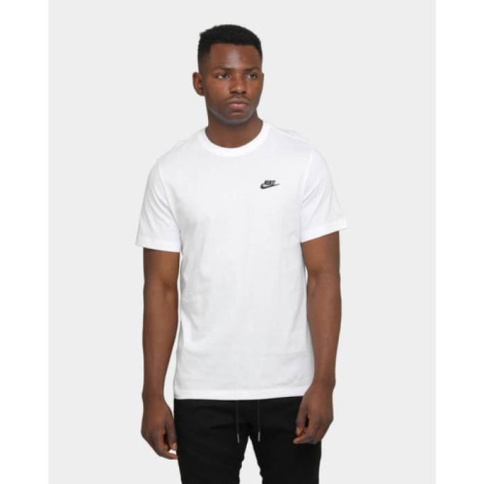 ナイキ Nike 【 Men\u0027s  Sportswear Club Short Sleeve T-Shirt Mens White/Black 】 メンズ 野球クラブ Sleeve 衣手 プルオーバー メンズ 白いこと 白いこと 黒いこと 黒いこと
