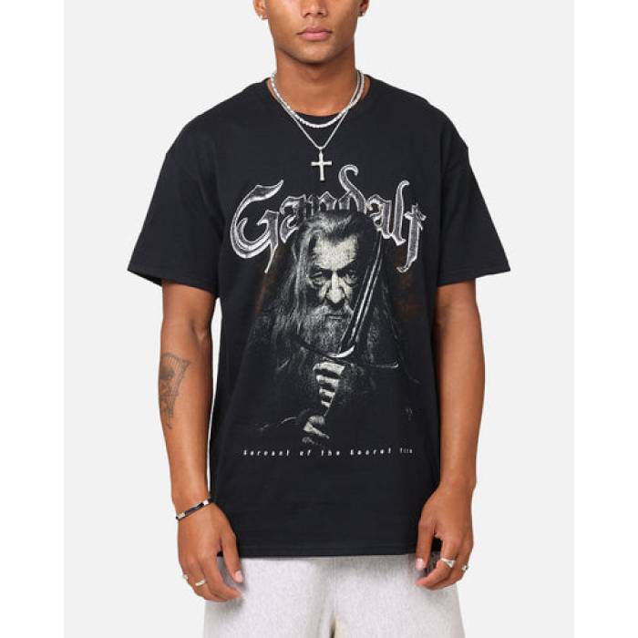 Goat Crew 【 X Lord Of The Rings Gandalf Fire T-Shirt Mens Black 】 輪っか たき火 プルオーバー メンズ 黒いこと 黒いこと