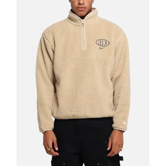 ナイキ Nike 【 Club Sustainable Winterized Half Zip Top H Grey Mens Grain/Medium As 】 クラブ ハーフ 灰色 グレー メンズ|スニケス