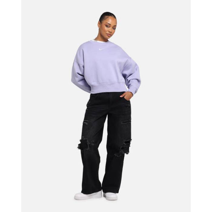 ナイキ Nike 【 Sportswear Phoenix Fleece Crewneck Womens Lilac Ice 】 アリゾナ州の州都 フリース レディース
