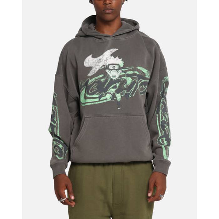 Goat Crew 【 X Naruto Sage Mode Premium Hoodie Mens Washed Charcoal 】 Premium プレミアム フーディー パーカー メンズ チャコール