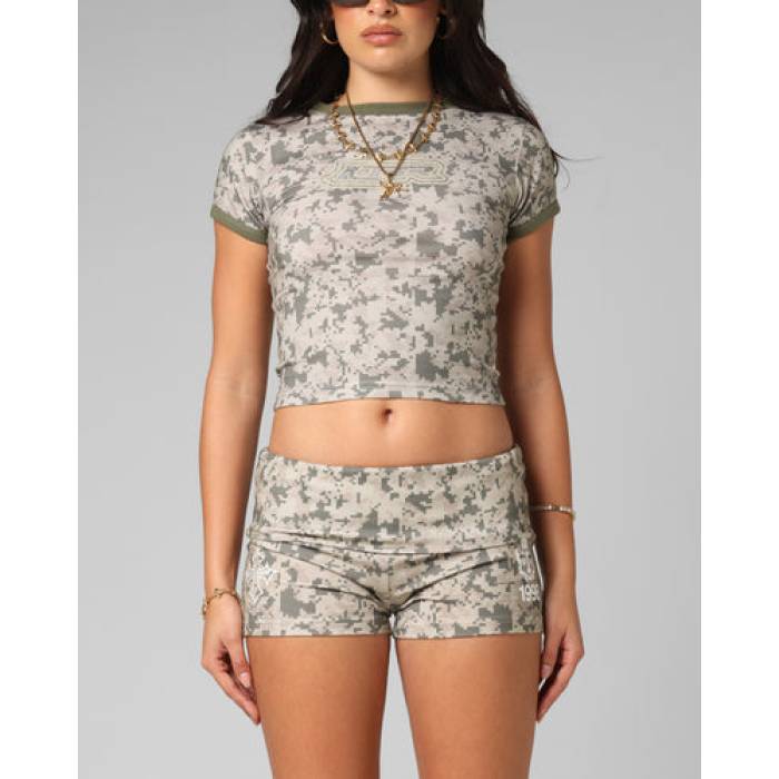 Loiter 【 Checkpoint Baby T-Shirt Womens Digi Camo 】 Tシャツ レディース カモ柄